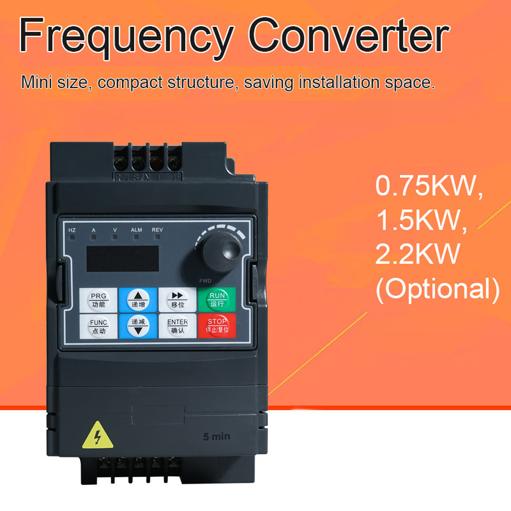 Single Phase 220V Vector Inverter VFD Variable Frequency Converter for ...