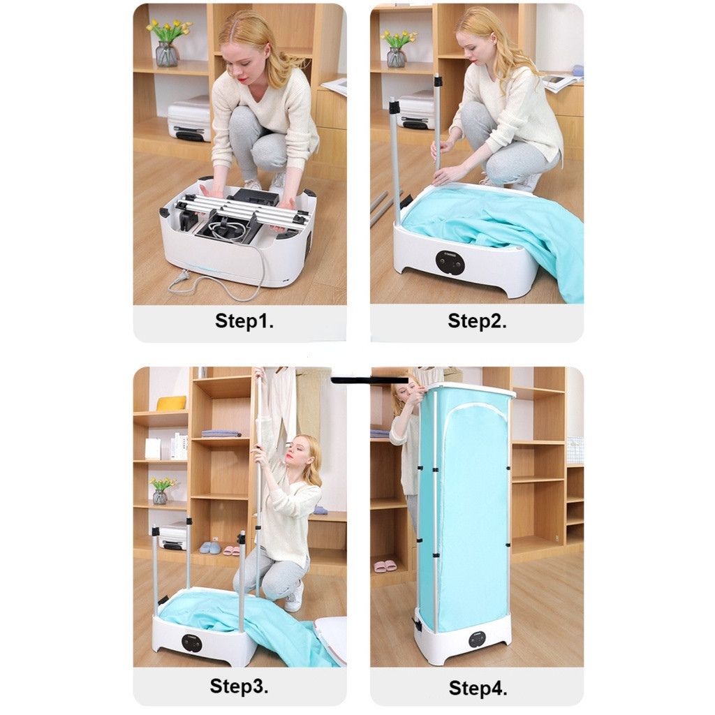 900W Folding Mini Clothes Dryer for Household Dormitory Portable Quick ...