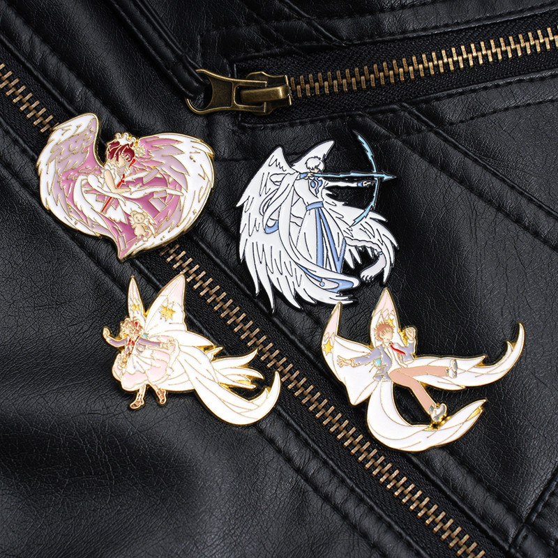 Cartoon Cardcaptor Sakura Pins Brooches Anime Characters Brooch Badges ...