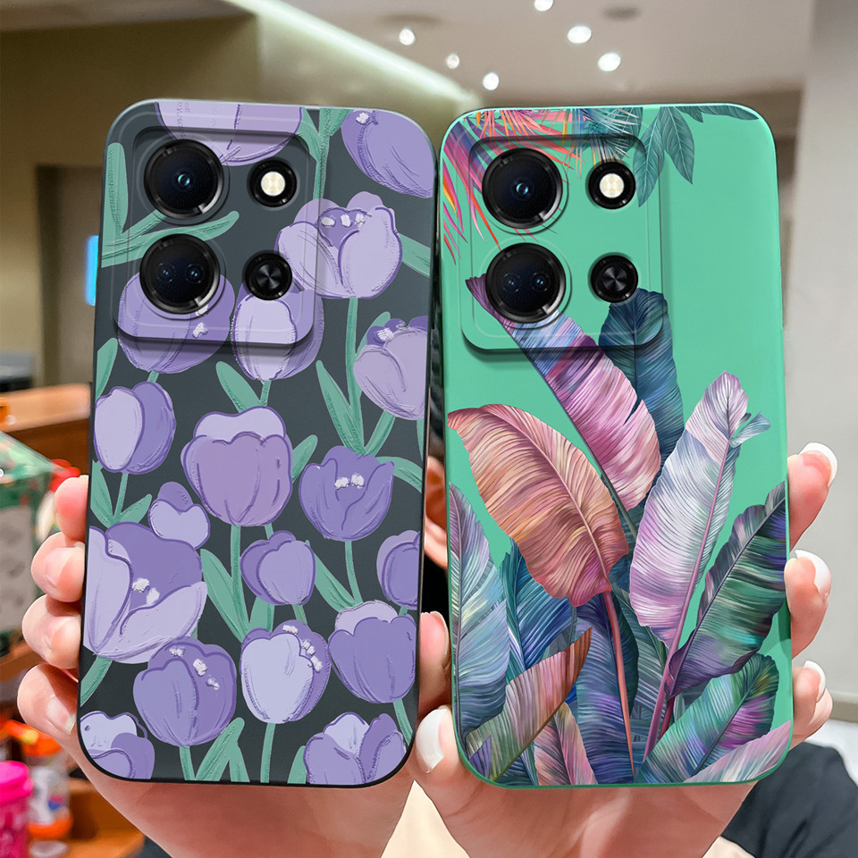 Casing For Infinix Note 30 30i 30 Pro 30 VIP Purple Flower Personality ...