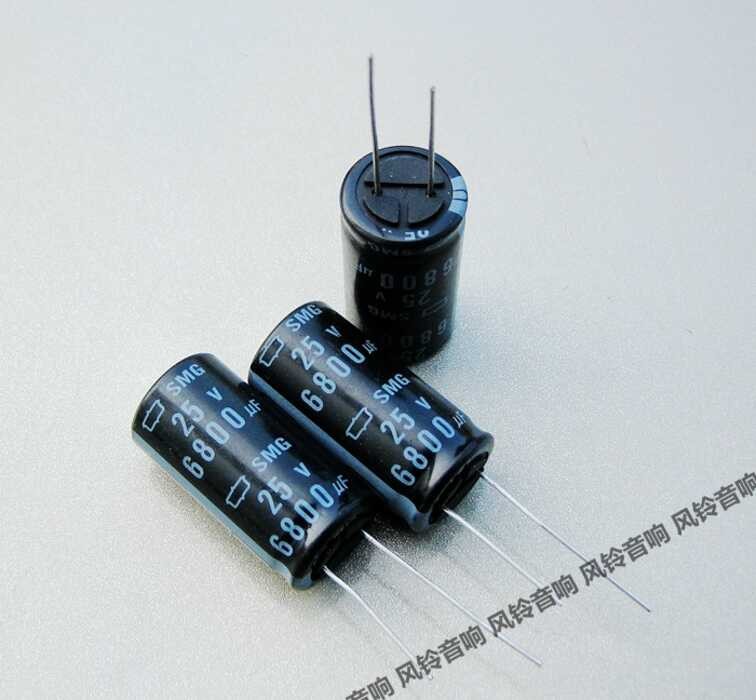 Condensateur Nippon Chemi-Con 6800µF 25V - Snap-in, 105°C, Dimensions 30x25 Mm - Neuf D'origine