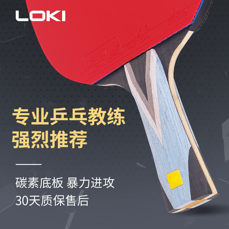 LOKI Thor Professional Table Tennis Racket Single Shot Table Tennis ...