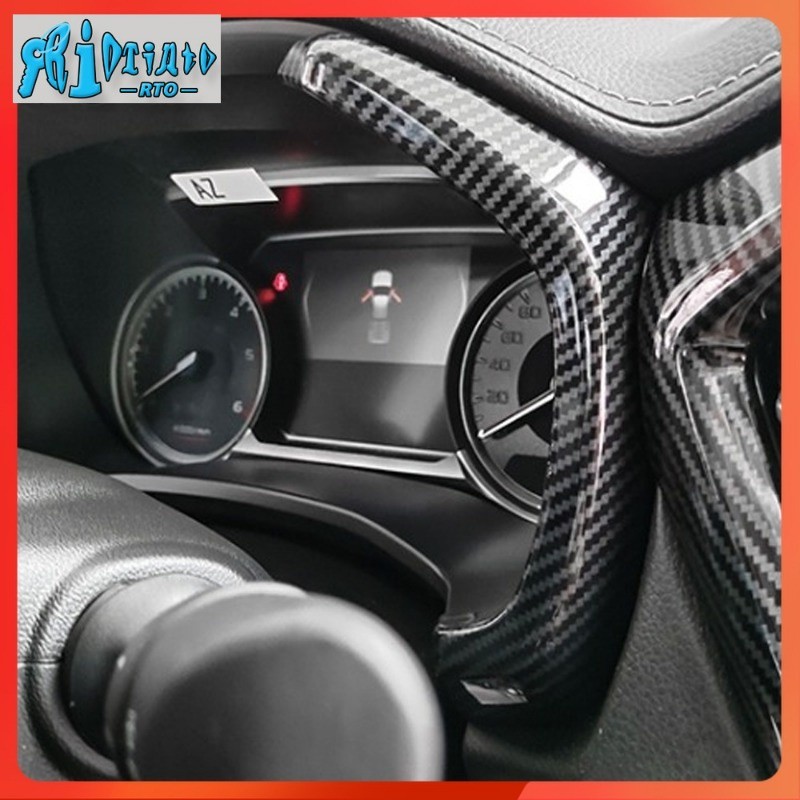 RTO 1 Pair Car Instrument Trim Carbon Fiber Sticker Modification for ...