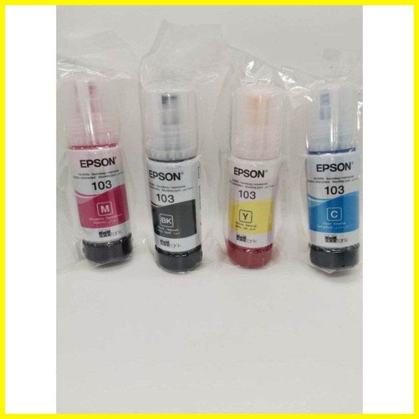 ⭐ Epson 003 Inks 65ml (L3110, L3150) Original Product 1-Set (No BOX ...