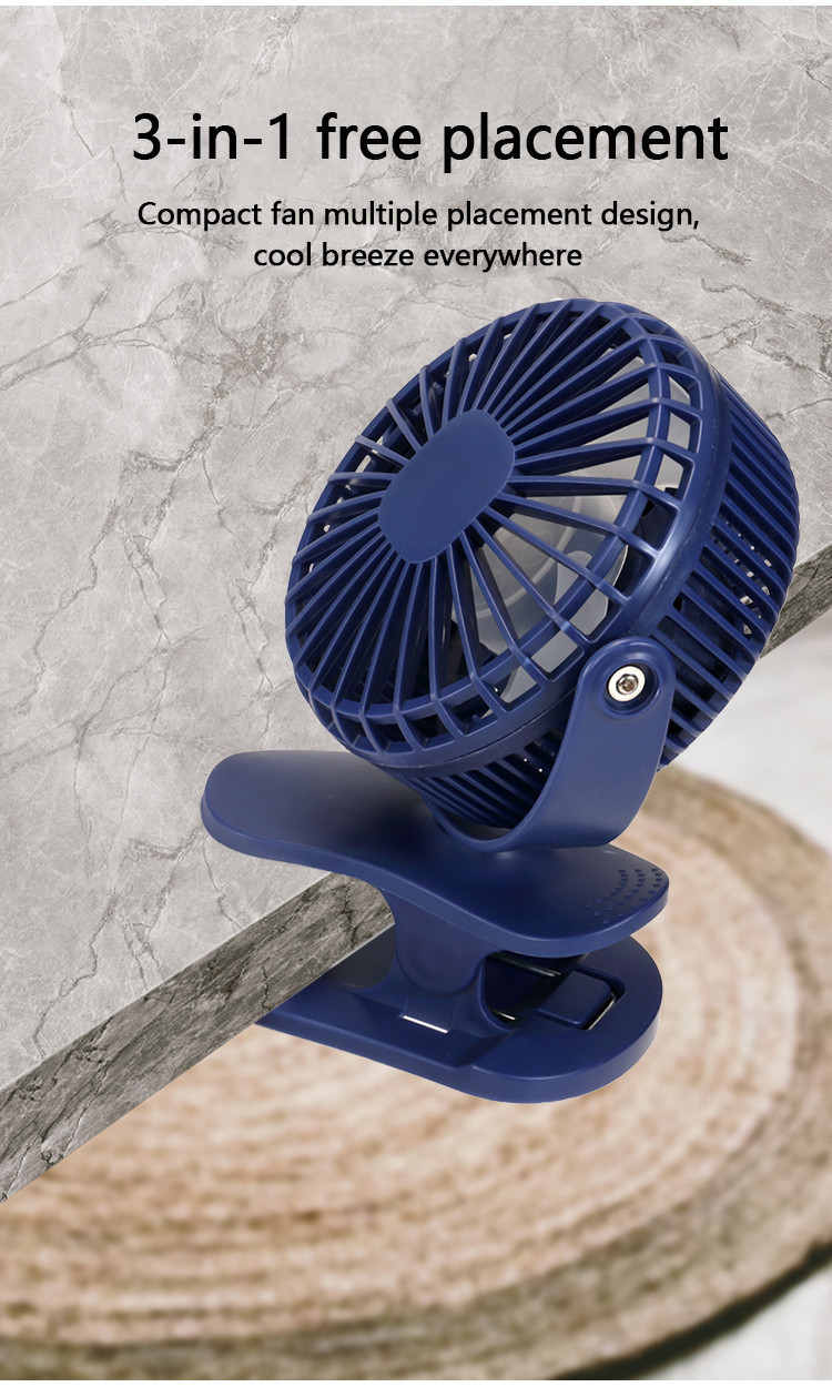 Clip Fan USB Charging Small Fan Portable Mini Dormitory Desktop Fan ...