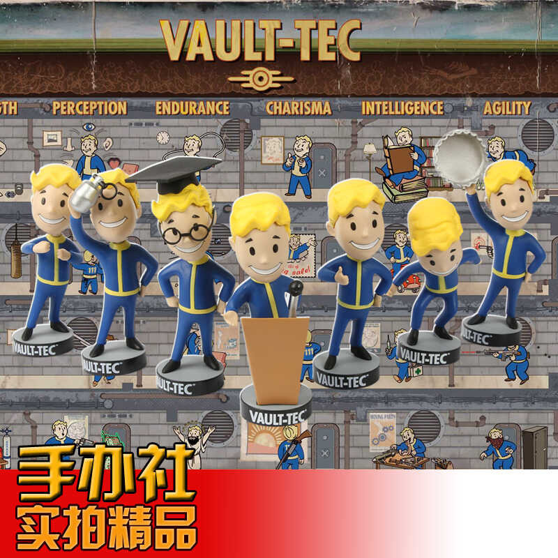 Radiation & Fallout 4 Bobble Head Vaultboy Pipboy Peripheral Garage Kit ...