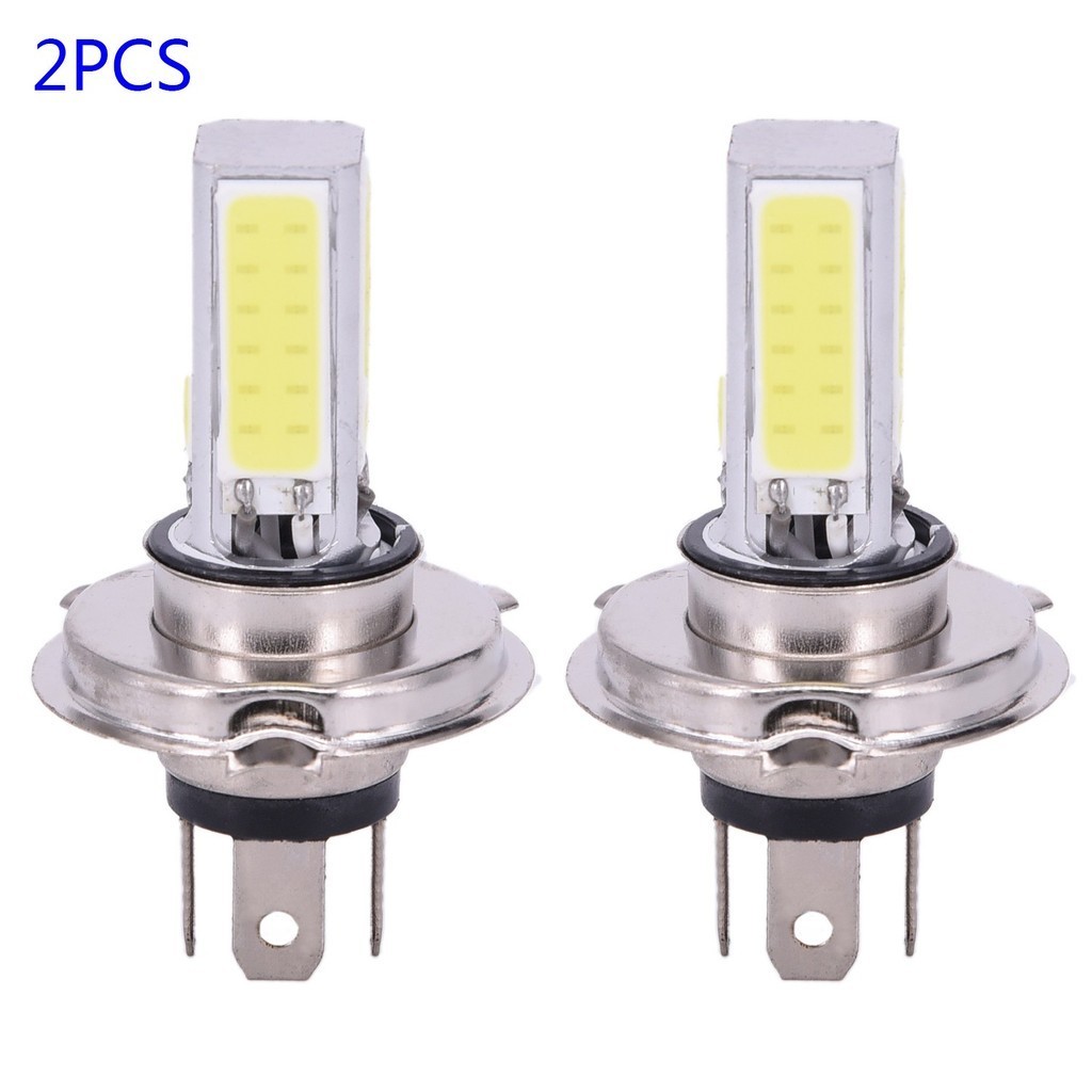 2pcs Car White 6000K H4 HB2 LED Fog Driving Headlight Lights【MOTORLAND