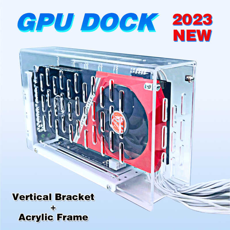 CASE Laptop Egpu Panlabas Na Graphics Card Bracket Base+Acrylic Frame ...