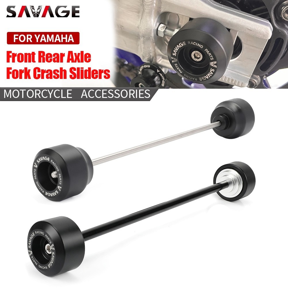 ∵ Front Rear Axle Fork Crash Sliders For YAMAHA YZF-R6 1999-2002 YZF R1 ...