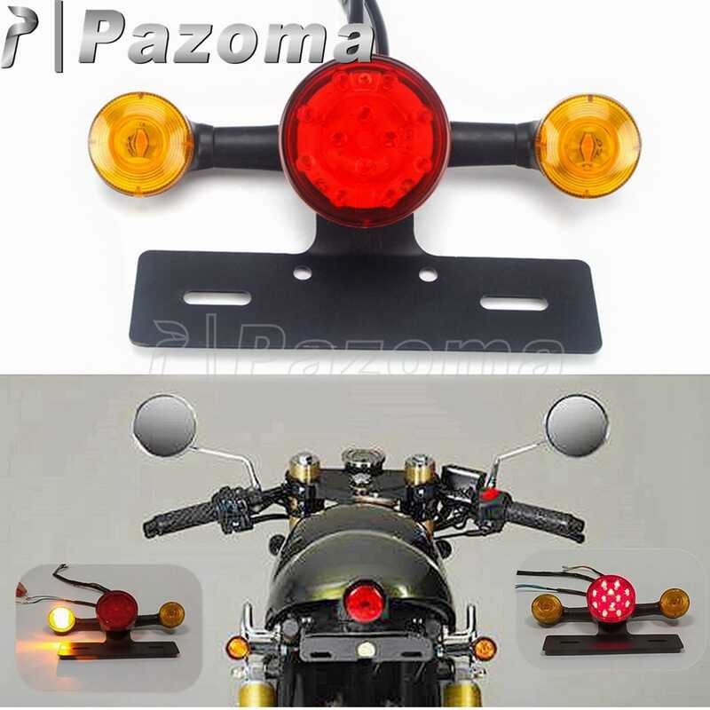 Motorcycle LED Stop Rear License Plate Tail Para Sa Honda Suzuki Yamaha ...