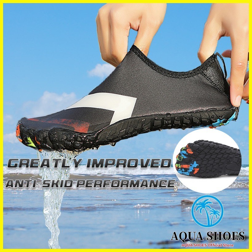 ♀ ♙ AQUA Shoes Unisex Beach Shoes Non-slip Swimming Shoes for Women Men ...