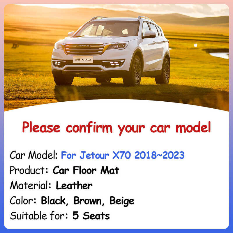 Floor Mat Car Para Sa Jetour X70 MASTA EV TimogSilangang Dx8 20182023