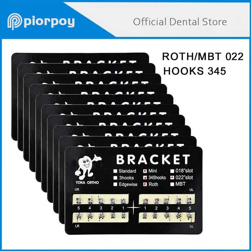 10 Kit Ortodonzia Dentale 20pz/kit Staffa Staffe Mini Roth - Foto 7