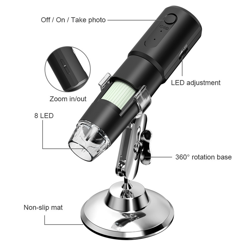 Suolaer Portable Handheld Digital Microscope Pocket Microscopes with ...