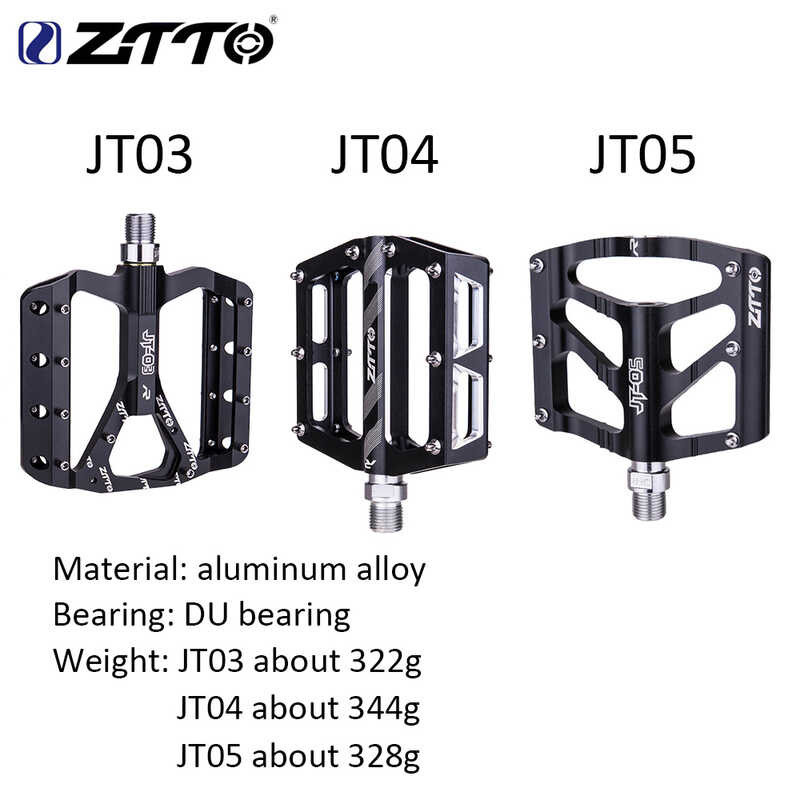 Ztto Ultralight Mtb Bike Flat Pedal Du Bearings Cnc Aluminum Alloy Anti 