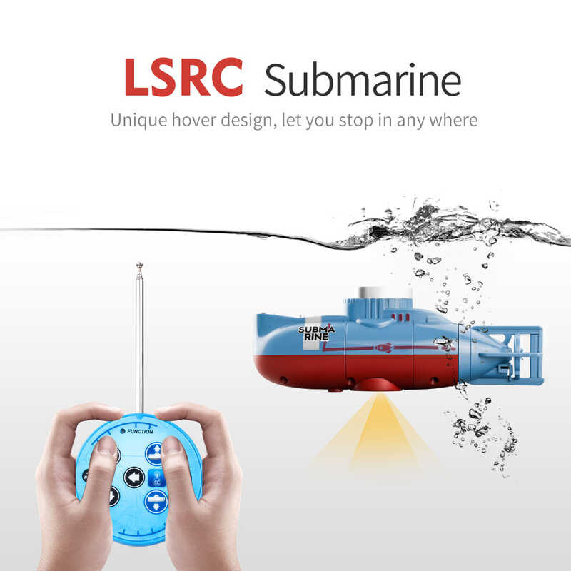 2.4G Remote Control Submarine Electric Rc Boat 6 Channel Mini Wireless ...
