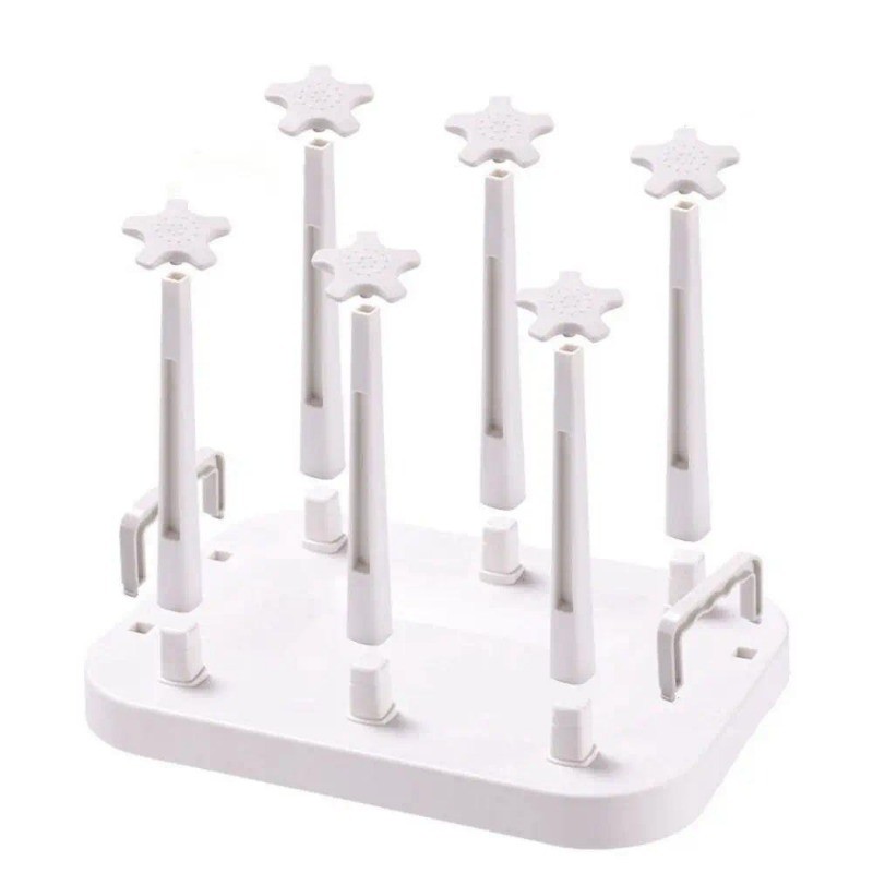Plastic Cup Drying Rack Large Capacity Upside-Down Tea Cup Holder Dust ...
