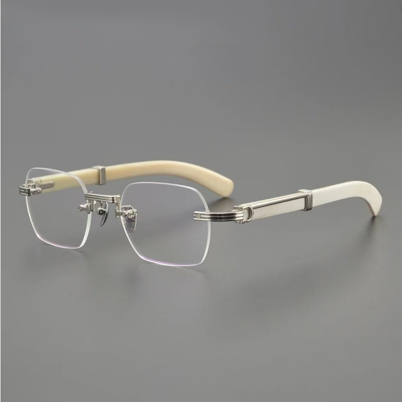 Photochromic Anti Radiation Frameless Glasses For Women Men Rimless ...