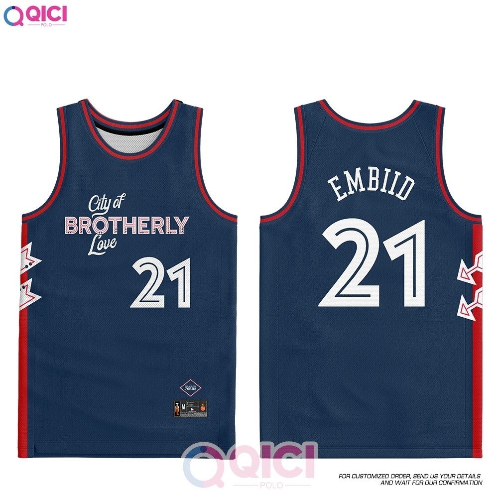 NBA Philadelphia 76ers City of Brotherly Jersey City Edition 2024