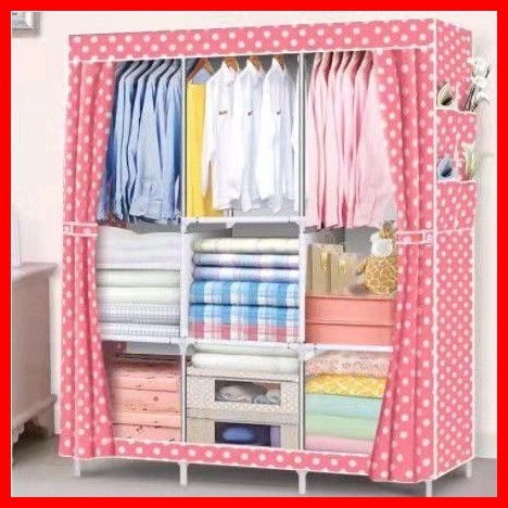 ஐ KM Wardrobe DIY Multifunction Clothes Storage Rack Cabinet Organizer ...