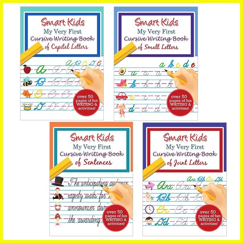 Smart Kids My Very First Cursive Writing Book ( Capital, Small, Joint ...
