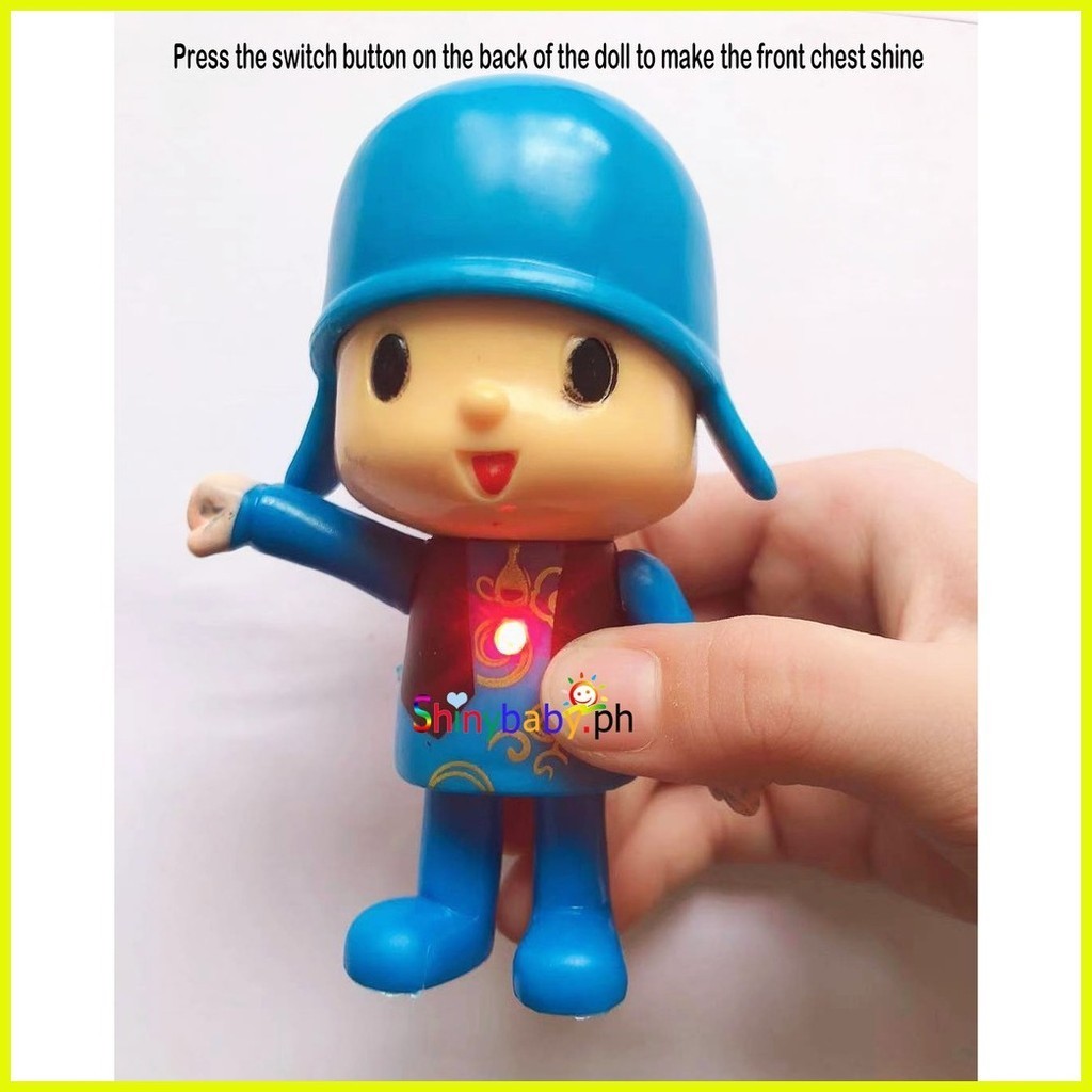 Pocoyo Zinkia 6-piece doll with lamp cartoon toy cake top hat | Shopee ...