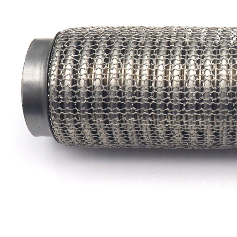 ZZPerformance Super Mesh Interlock Exhaust Flex Pipe – 3" OD X 10" Length – Stainless