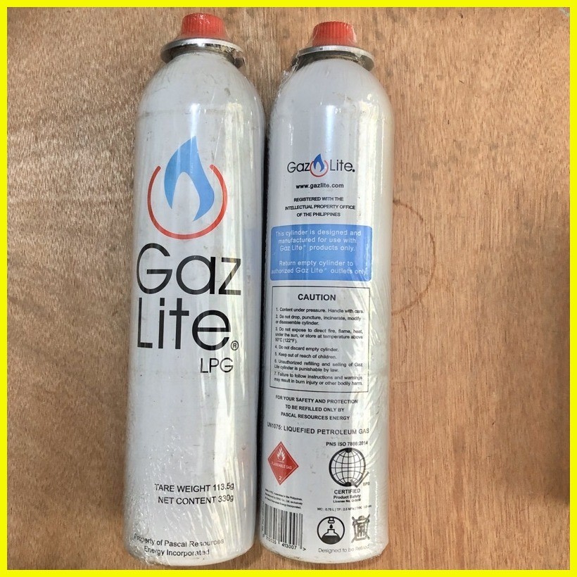 Gaz Lite 230g and 330g LPG Cylinder | Shopee Philippines