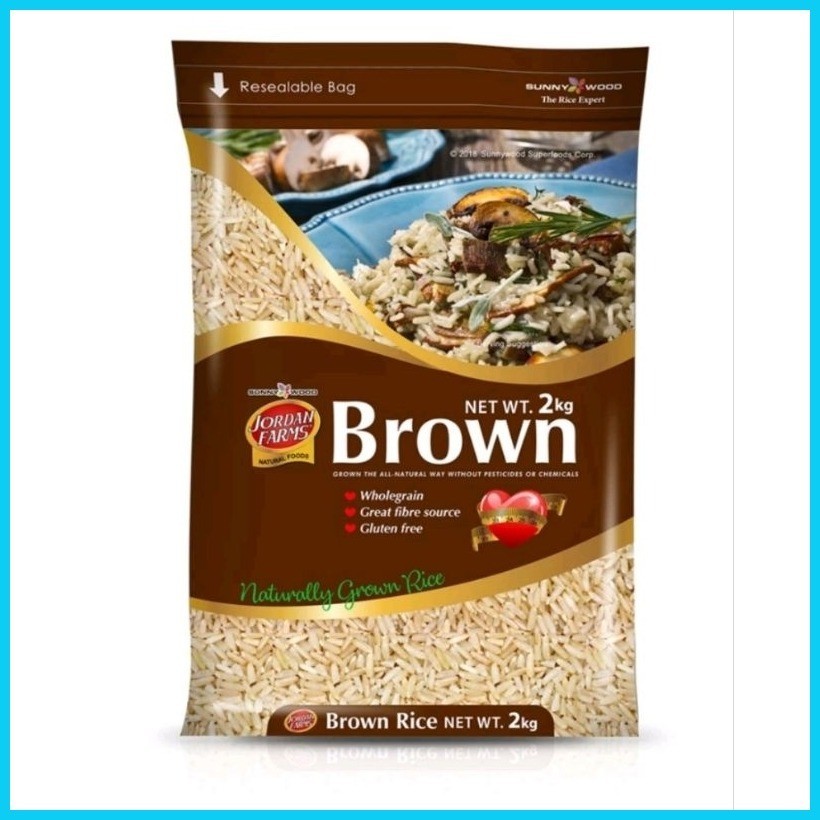 Jordan Farms Organic Brown Rice 2kg | Shopee Philippines