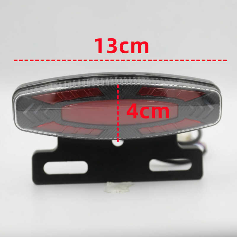 1Pc E Bike Taillight With Turn Signal Flashing 36V 48V Ebike Rear Light