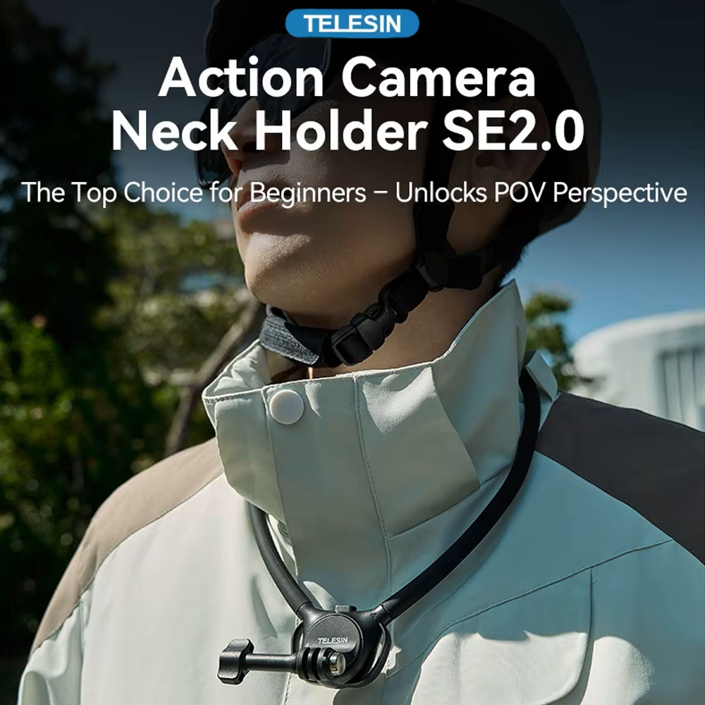 TELESIN Neck Holder SE 2.0 Action Camera POV Mount - Fixed Chest Strap ...