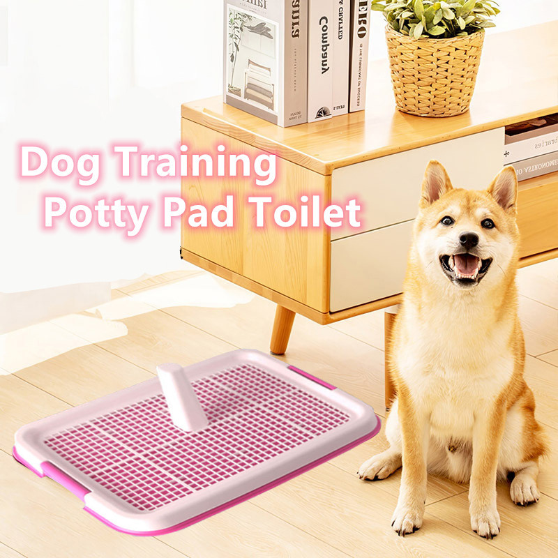 Dog Training Potty Pad Toilet (Stand Included) Dog Pee Pad Tray Pet ...