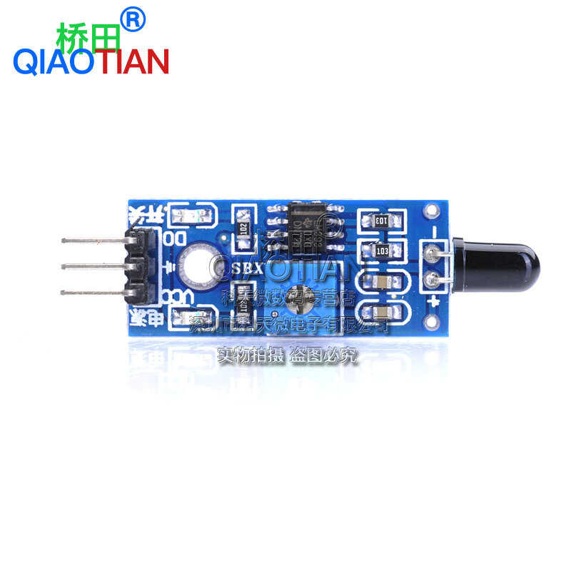 Flame sensor fire source detection module, infrared receiver module (3 ...