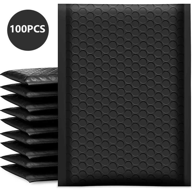 Mailers 100 Pcs Bubble Padded Mailing Envelopes Mailer Poly Para Sa ...