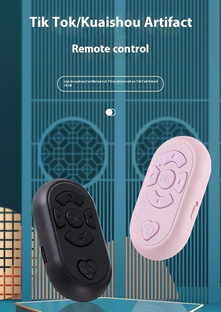 Bluetooth Remote Control Mini Portable Rechargeable Wireless Controller ...