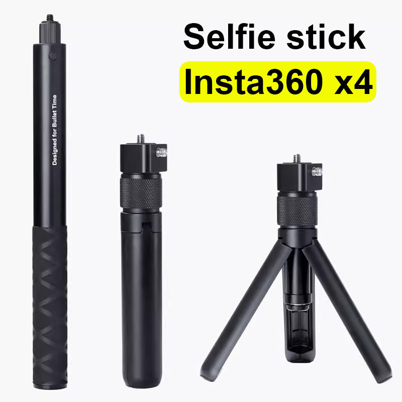 Invisible Selfie Stick for Insta360 X4 X3 ONE X2 RS Bullet Time Aluminum  Alloy Selfie Stick Tripod for Insta 360 X4 Accessories