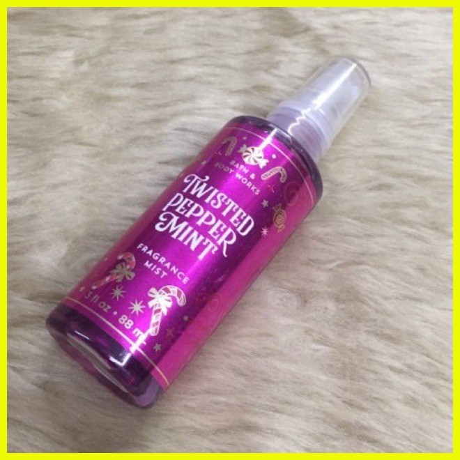BBW Travel Size Mist Twisted Peppermint 75ml | Shopee Philippines