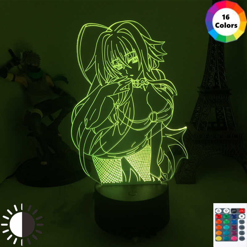 Anime High School DxD Figure Lamp Rias Gremory Manga Setup Room ...