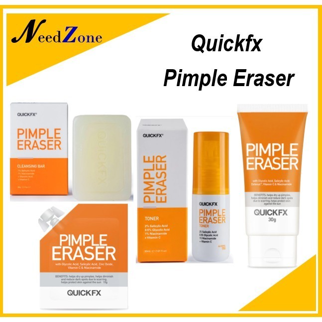 QUICKFX Pimple Eraser Cream Cleansing Soap Toner | Shopee Philippines