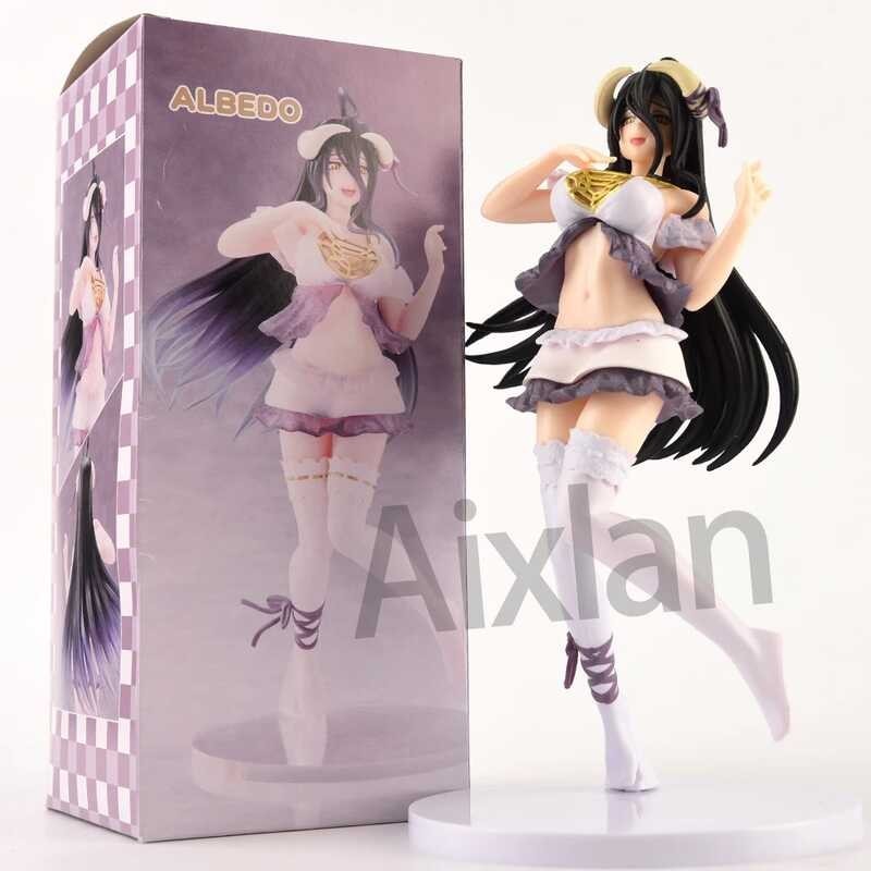SBNYTBLW Overlord Albedo Q Versione Figura Anime Ainz Ooal Abito PVC Figure Modello da Collezione Statua del Personaggio Decorazione del Desktop (Color : Albedo 2