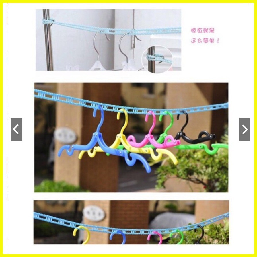 Buy 2 take 1 Clothes line hanger stop rope (RANDOM COLOR) Shopee