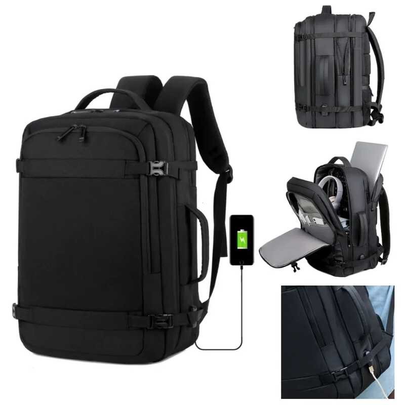 USB 40Lexpandable Travel Backpack, Flight Approved Carry On S For ...