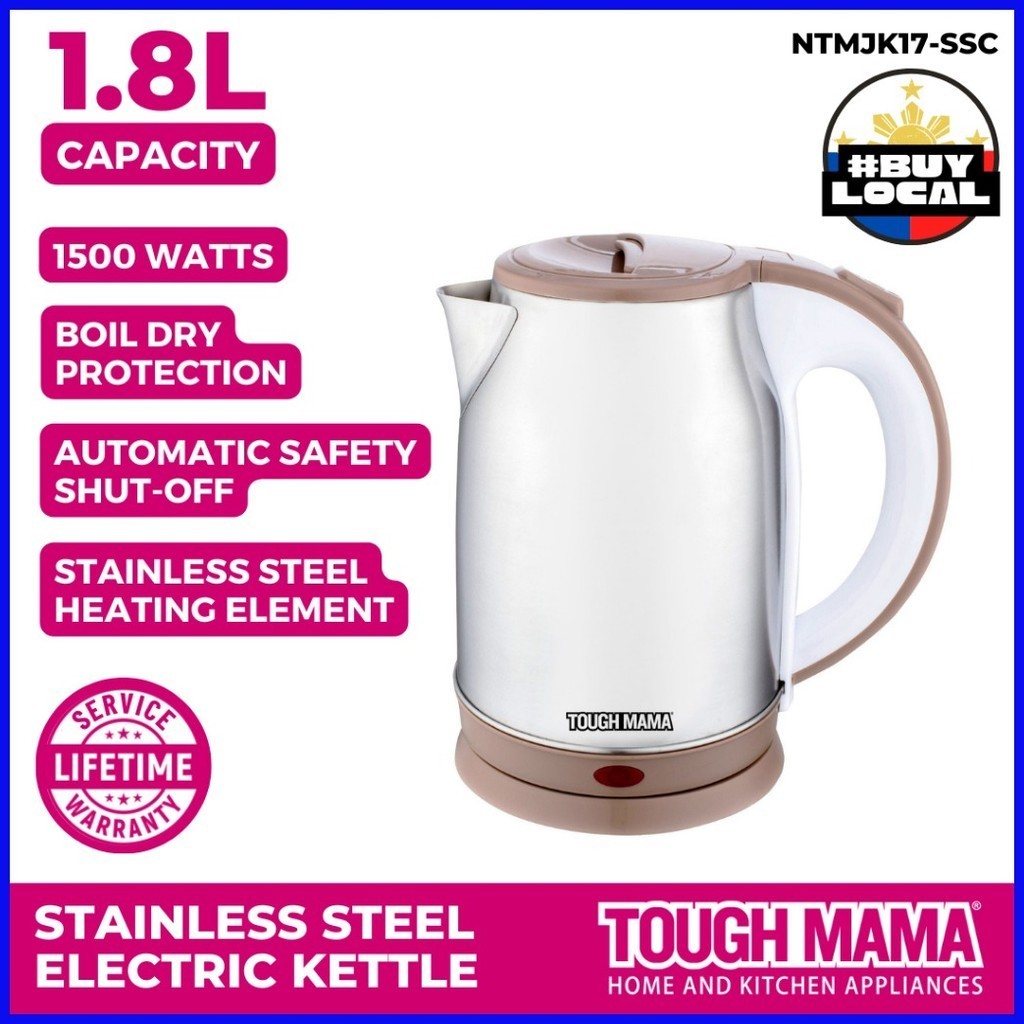 Tough Mama Ntmjk17 Ssc Electric Kettle Stainless Steel Water Heater