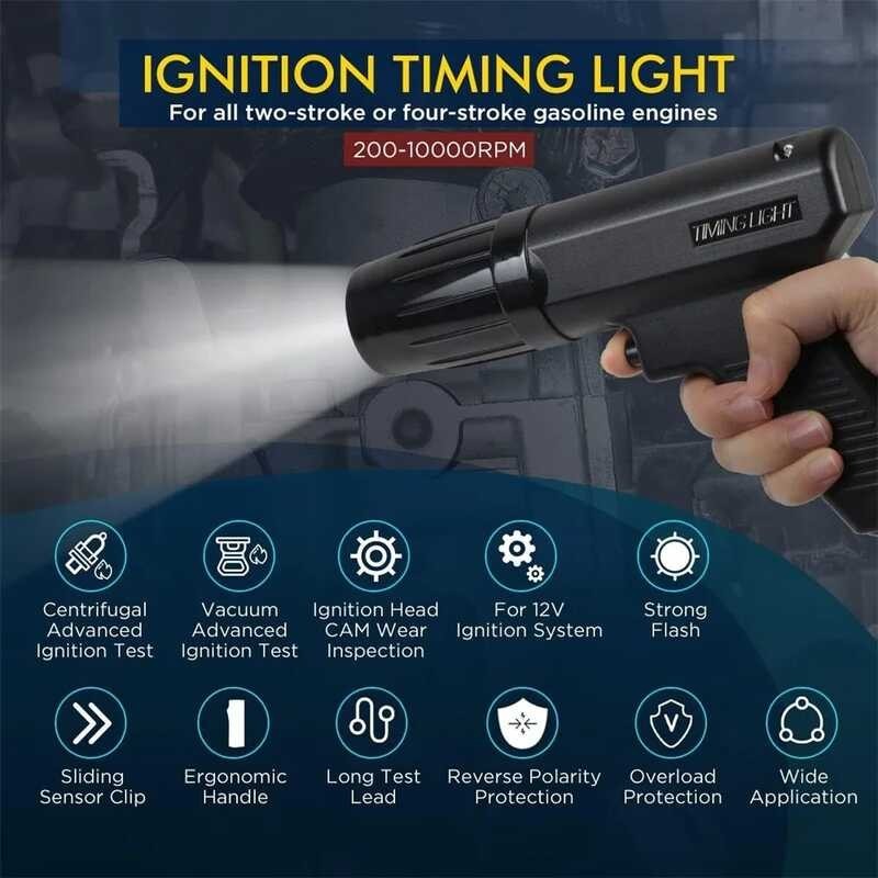 12V Light Inductive Petrol Engine Diagnostic Tool Professional Timing ...