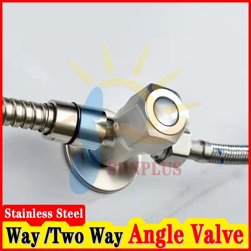 ⭐ Low Price -- Best Stainless Steel 304 （One Way Angle Valve）Two Way ...