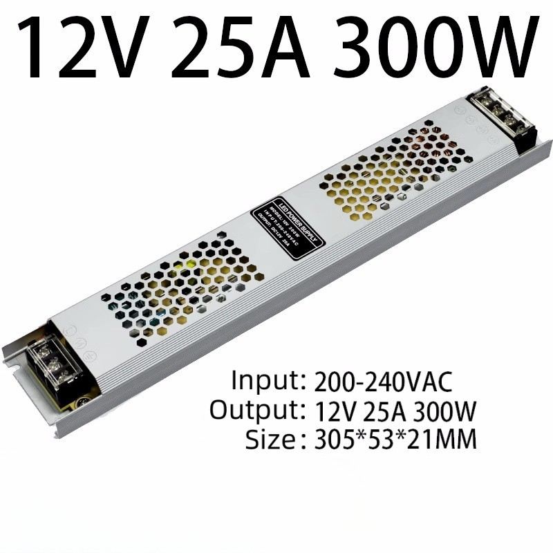Ultra Thin LED Power Supply Adapter AC180-240V To DC12V 24V Lighting ...