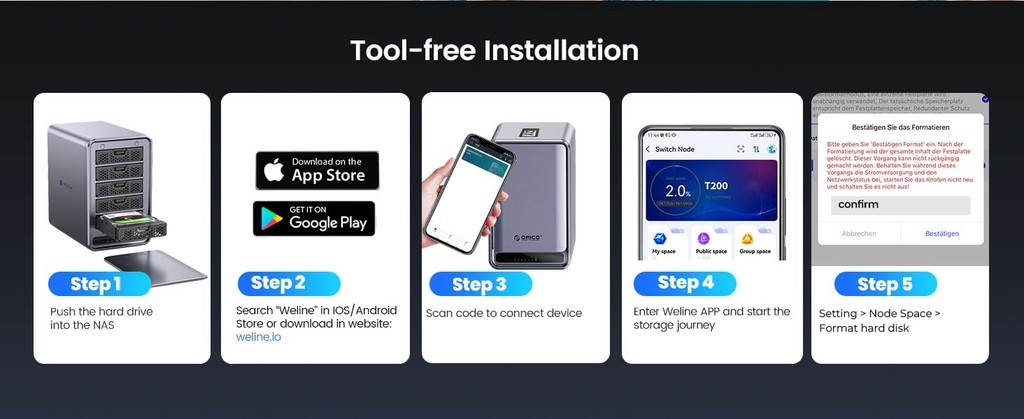 ORICO NAS Team Storage Center Remote Storage for APP-Connect Support ...