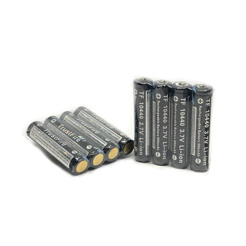 Trustfire 10440 3.7V 600Mah Rechargeable Protected Lithium Battery TF ...