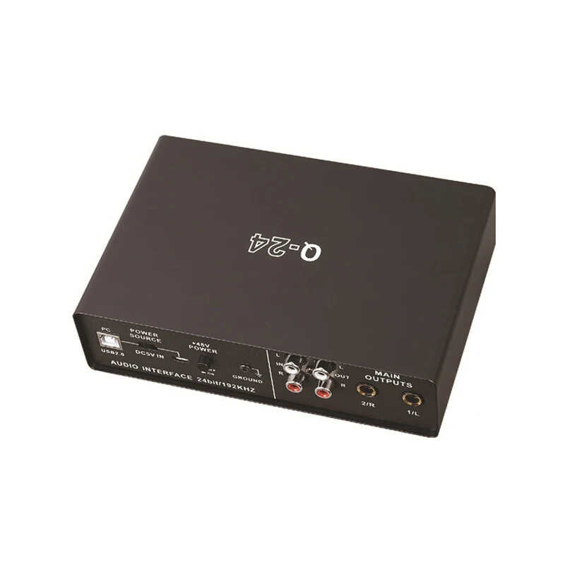 Q24 Audio USB Interface, Propesyonal Audio Device, External Sound Card ...