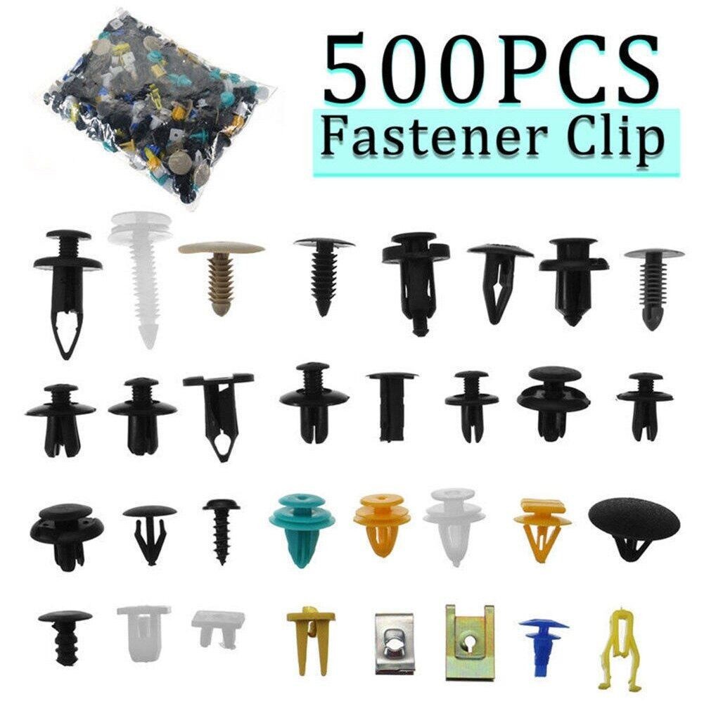 【Fast Delivery】500Pcs Car Fastener Clips Universal Car Bumper Retainer ...